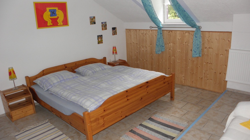 Apartmány Mirka Lipno - Apartmány Mirka Lipno - modrý pokoj horní apartmán