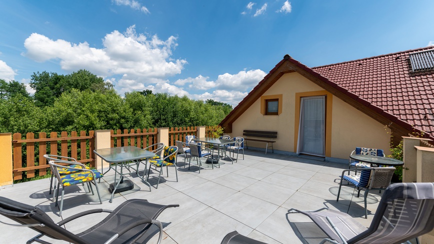 Ubytování u Sýkorů - Terasa - výhled