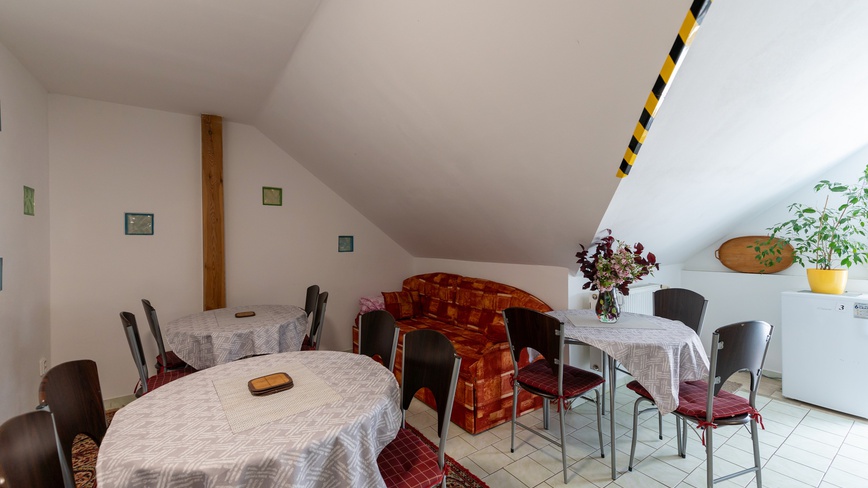 Ubytování u Sýkorů - Kuchyň - sezení