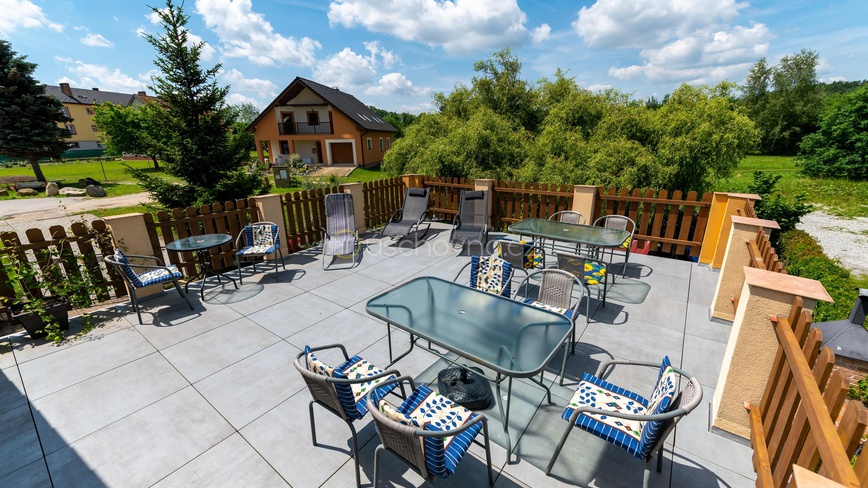 Ubytování u Sýkorů - Terasa - výhled