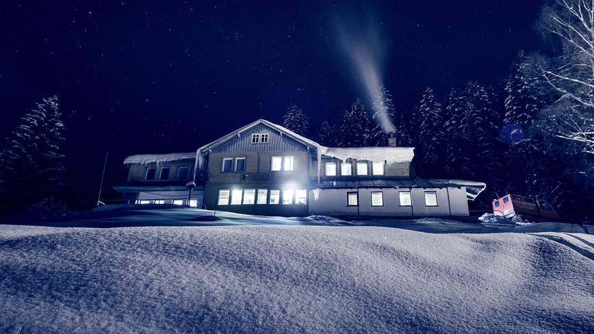 Penzion Labská vyhlídka - Romantická zimní - nádherná zima