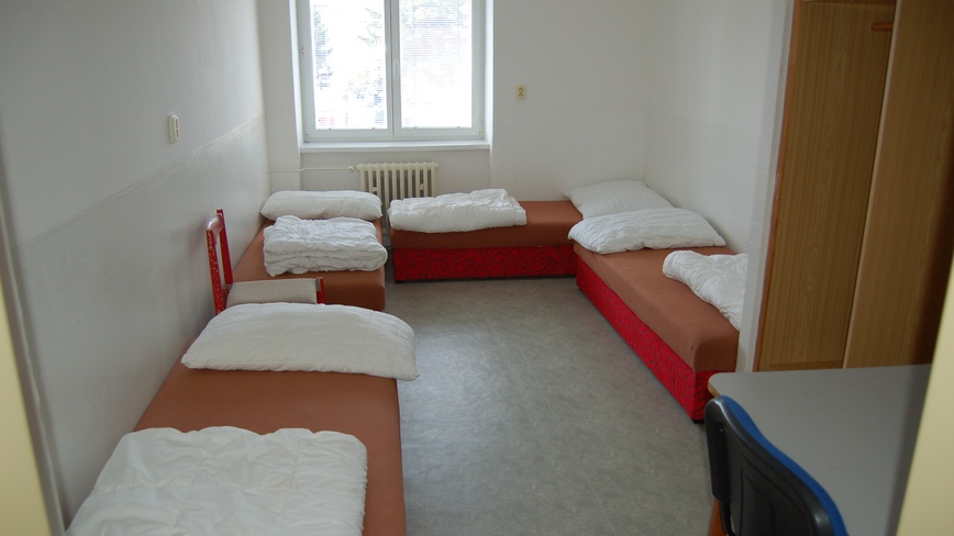 Domov mládeže Břeclav - Čtyřlůžkový pokoj v budově B