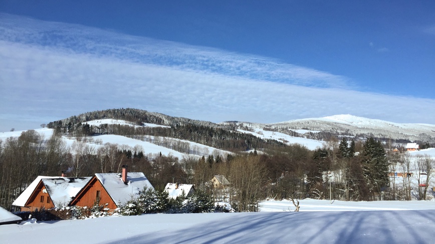 Chalupa Dolní Morava s privátní saunou - Pohled z louky - Pohled z louky