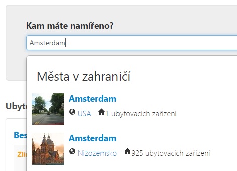 Vyhledávání Amsterdam